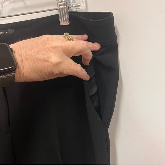 St. John Emma Cropped Black Dress Pants Trousers size 10 - Picture 6 of 14